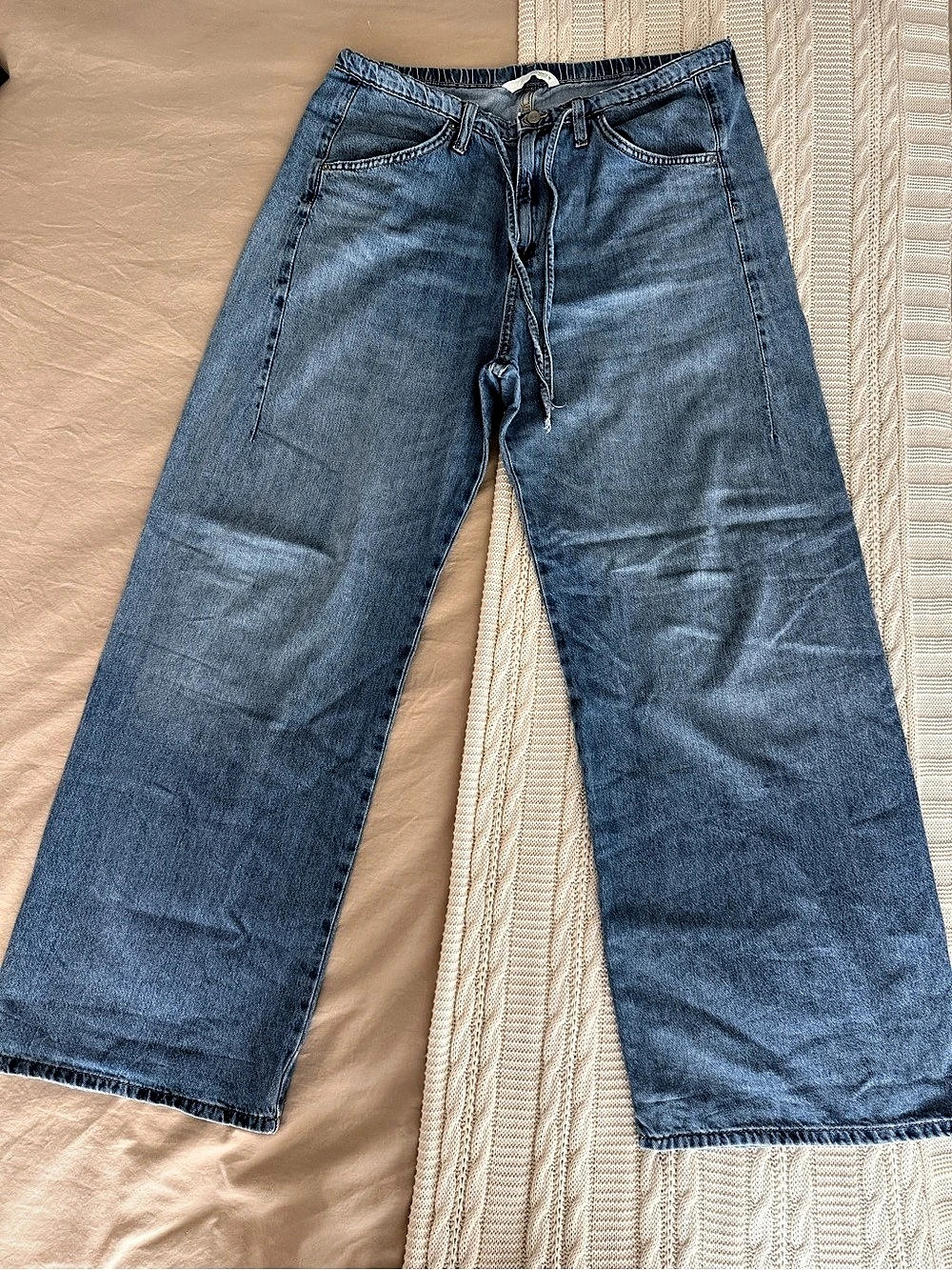 Zara Wide Leg Jeans in Blue